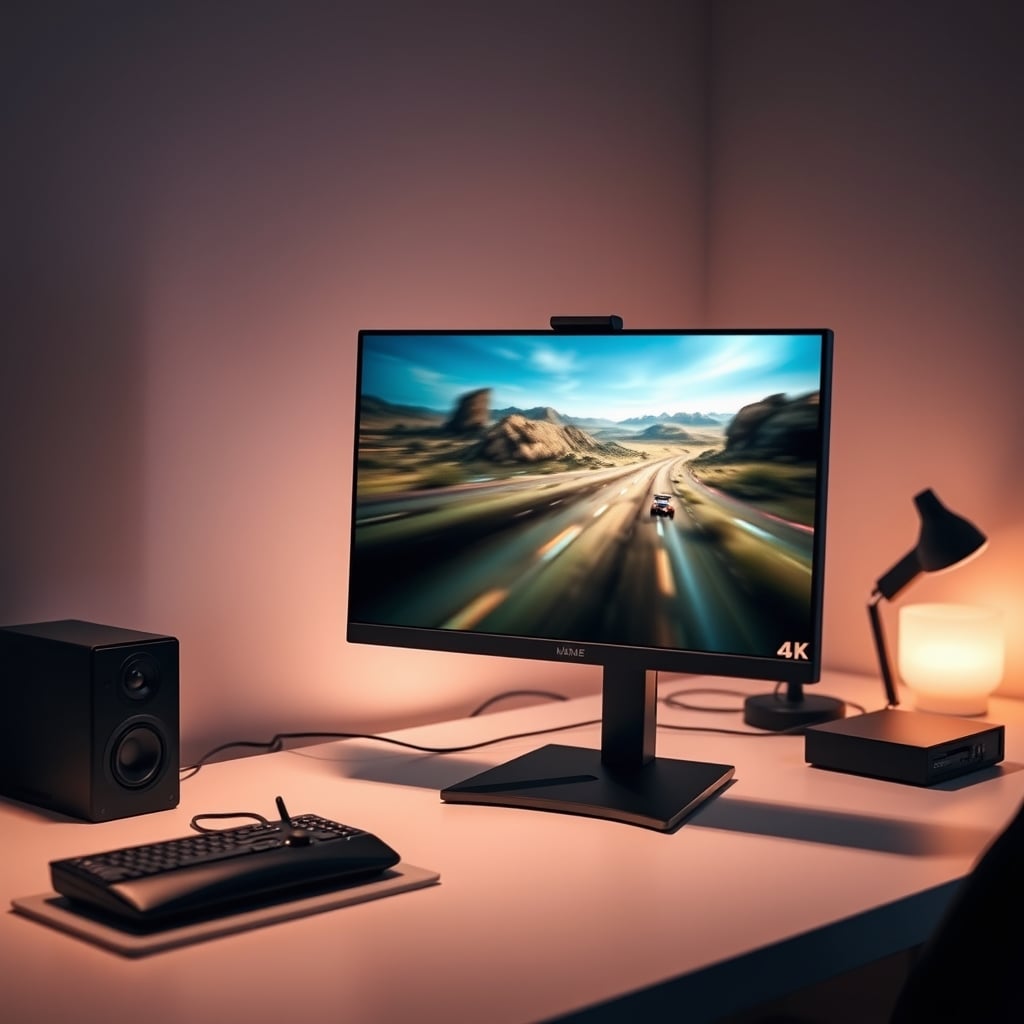Fast-paced game running smoothly on a 4K high refresh rate monitor