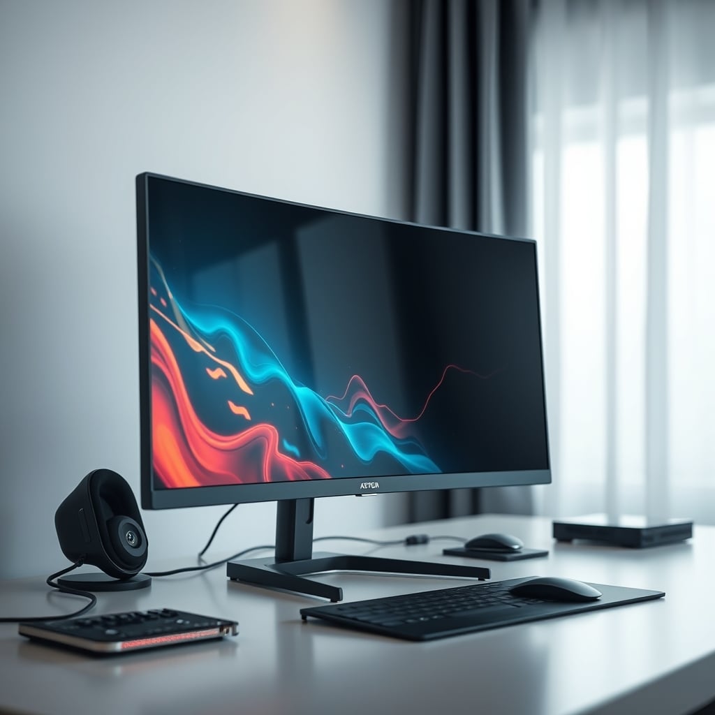 A high-refresh-rate 4K monitor showing smooth, fast-paced gameplay.