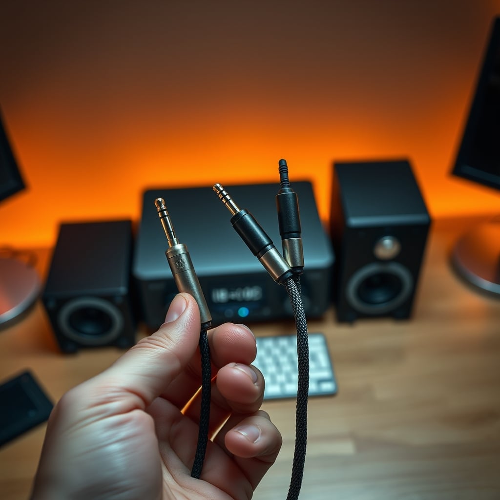 Comparison of a cheap audio cable and an expensive audiophile cable