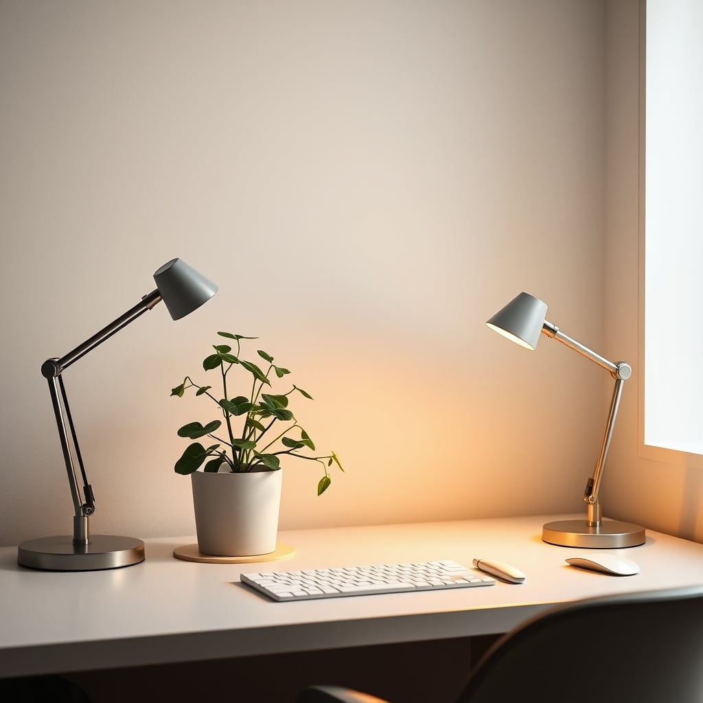 A clean, minimalist desk setup with simple, effective tools