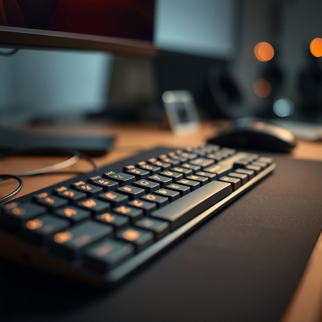 Comparison between wired and wireless keyboard setups showing connection differences