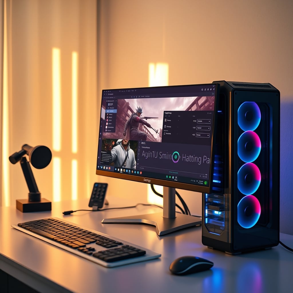 Optimized single PC setup for budget streaming, showing OBS with NVENC hardware encoding active.