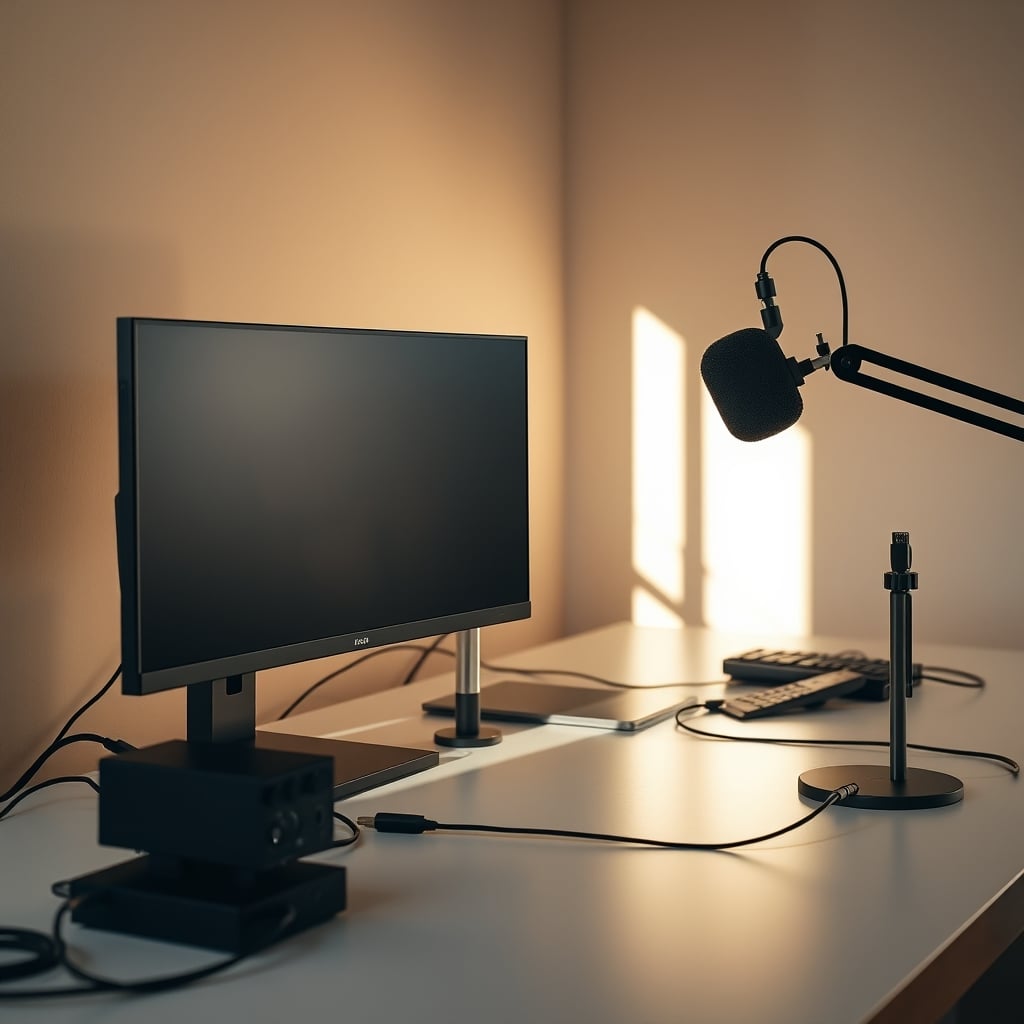 Simplified audio routing setup for a budget streaming build, using a single USB audio interface.