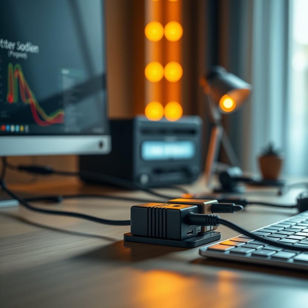 A few simple adhesive cable clips neatly holding wires along a desk edge.