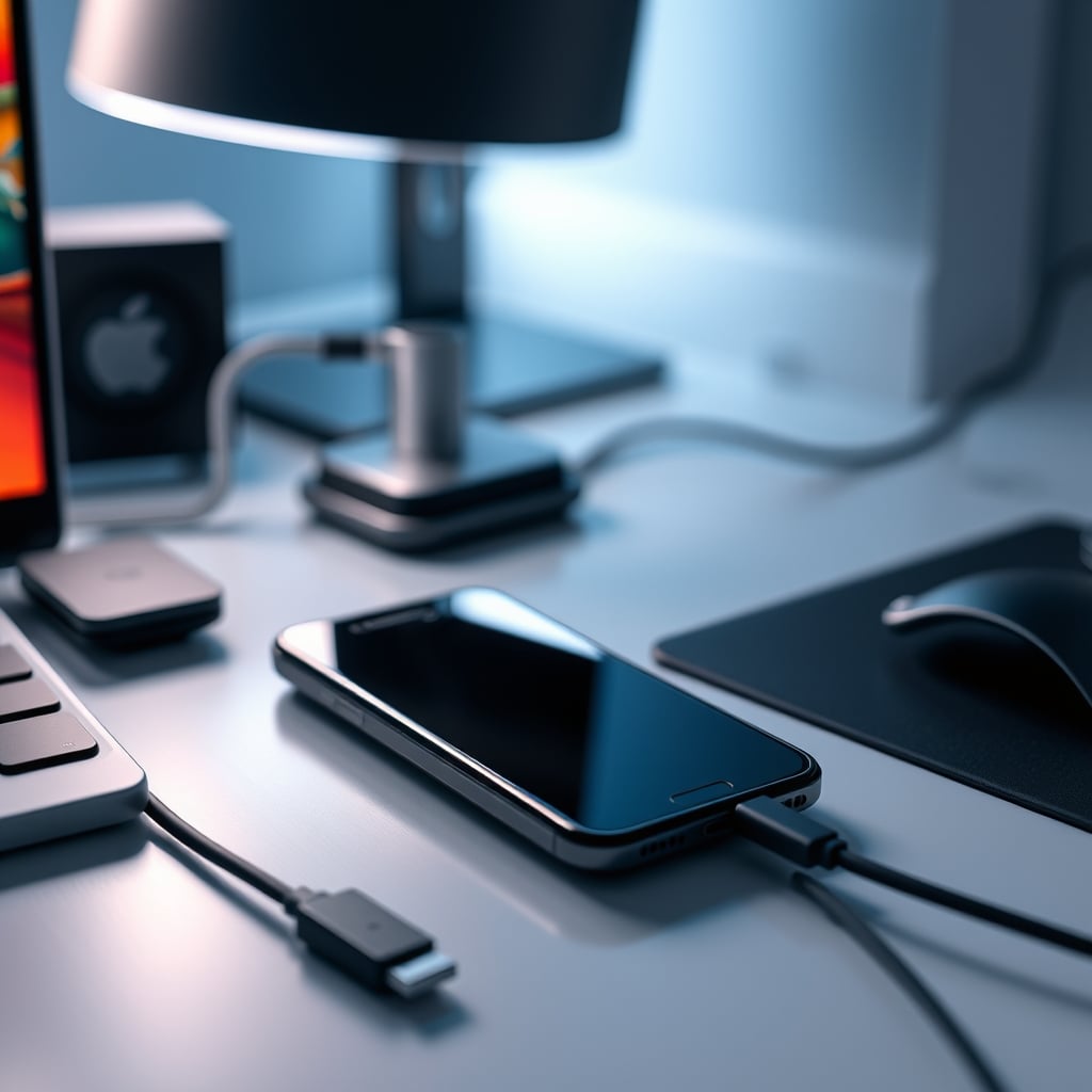 A hand easily connecting a magnetic USB-C cable to a smartphone with a satisfying click, with no fumbling for alignment.