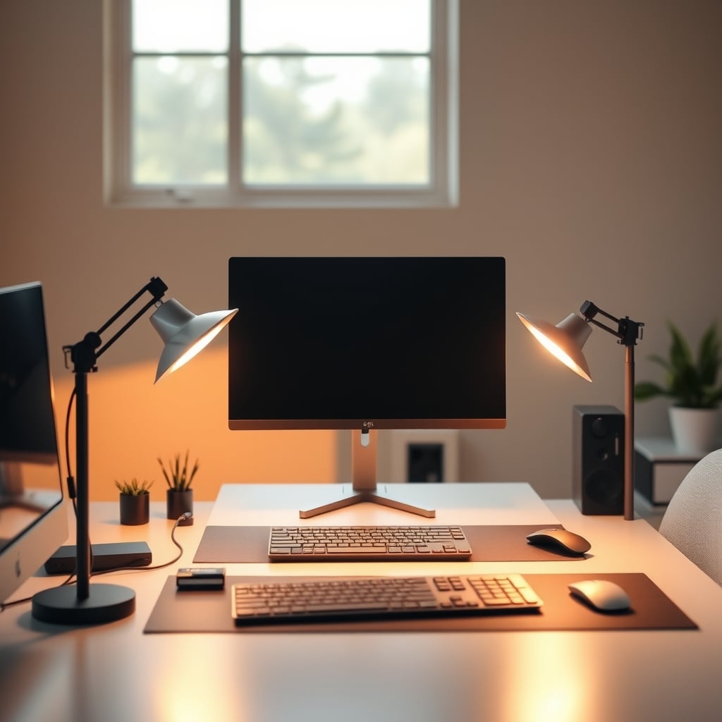 Professional looking two-light budget setup using LED panels