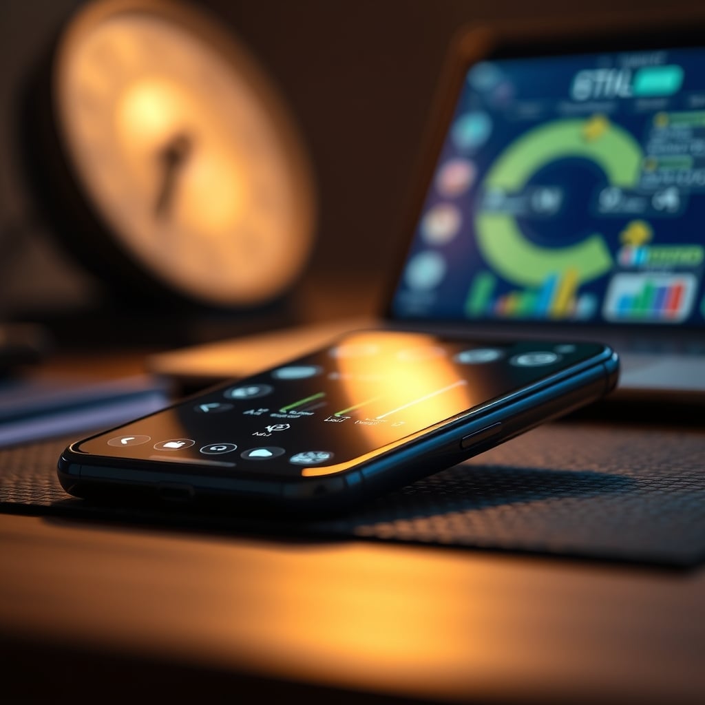 A chaotic, overcomplicated smart lighting app on a phone, showing countless sliders and schedules.