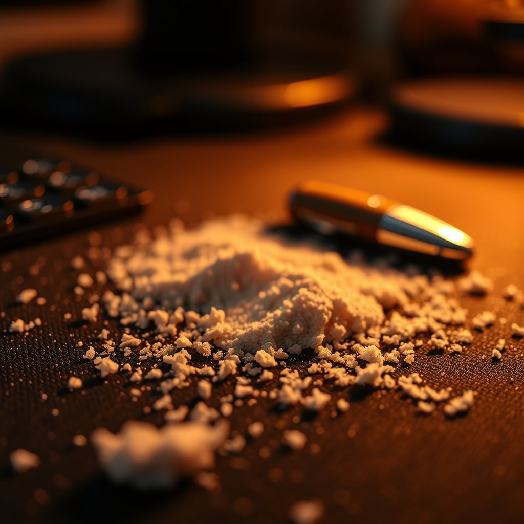 Extreme close-up showing dust and particles trapped in the texture of a dark desk pad.