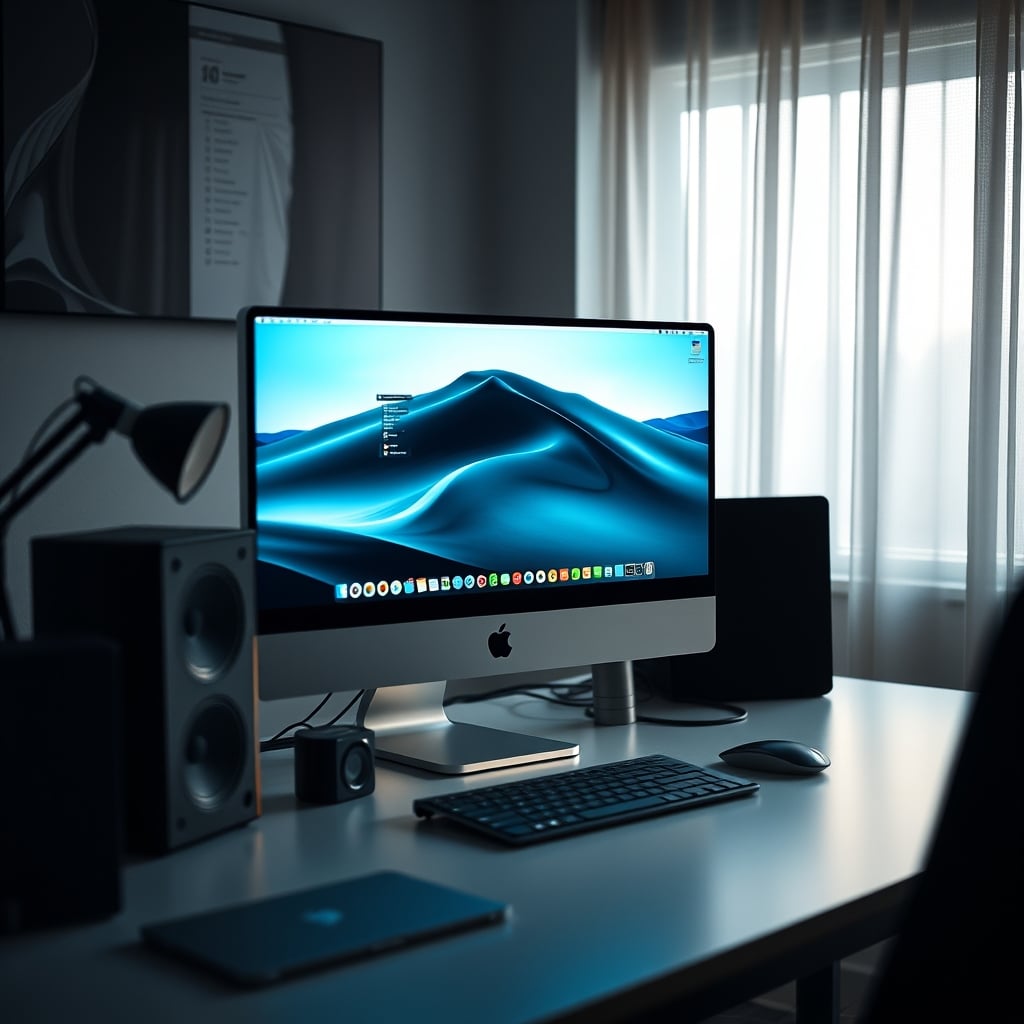 Mac Studio connected to an Eizo ColorEdge monitor in a professional editing environment