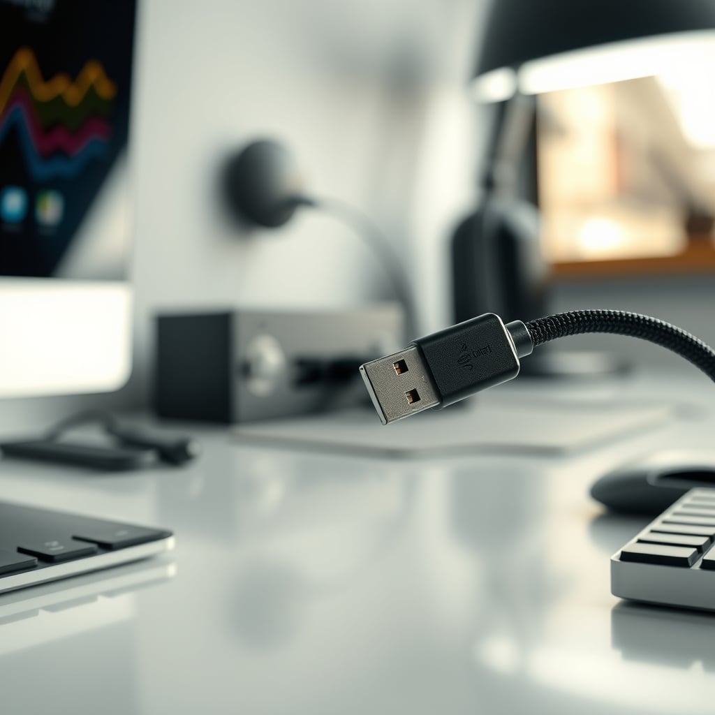 Comparison of a thick, certified eMark USB-C cable next to a thin, cheap cable.