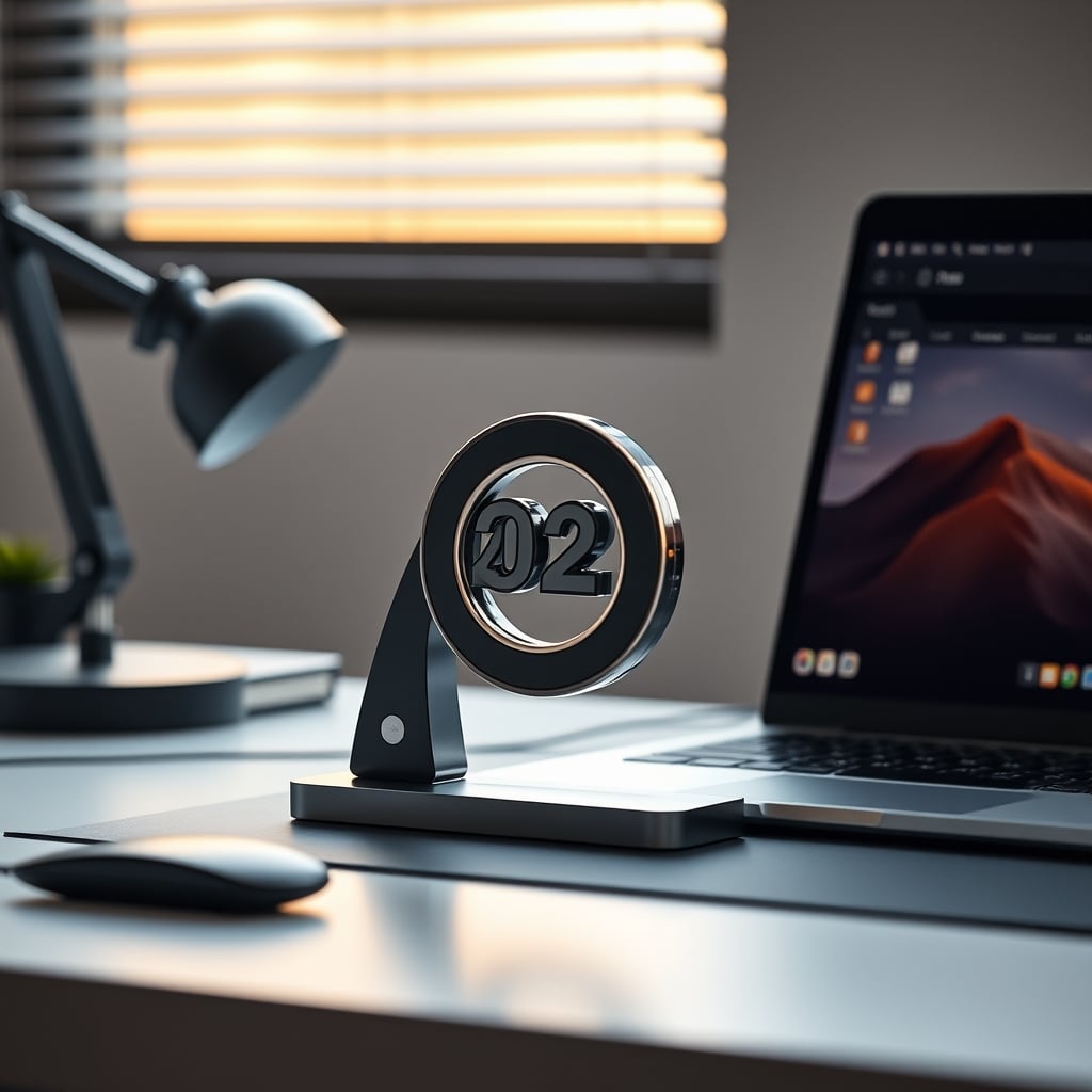 An aesthetically arranged magnetic desk toy setup that looks perfect but often sabotages real work