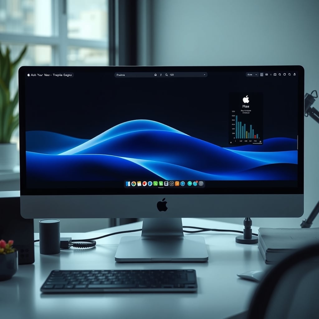 macOS display settings with color profile selection on a Mac