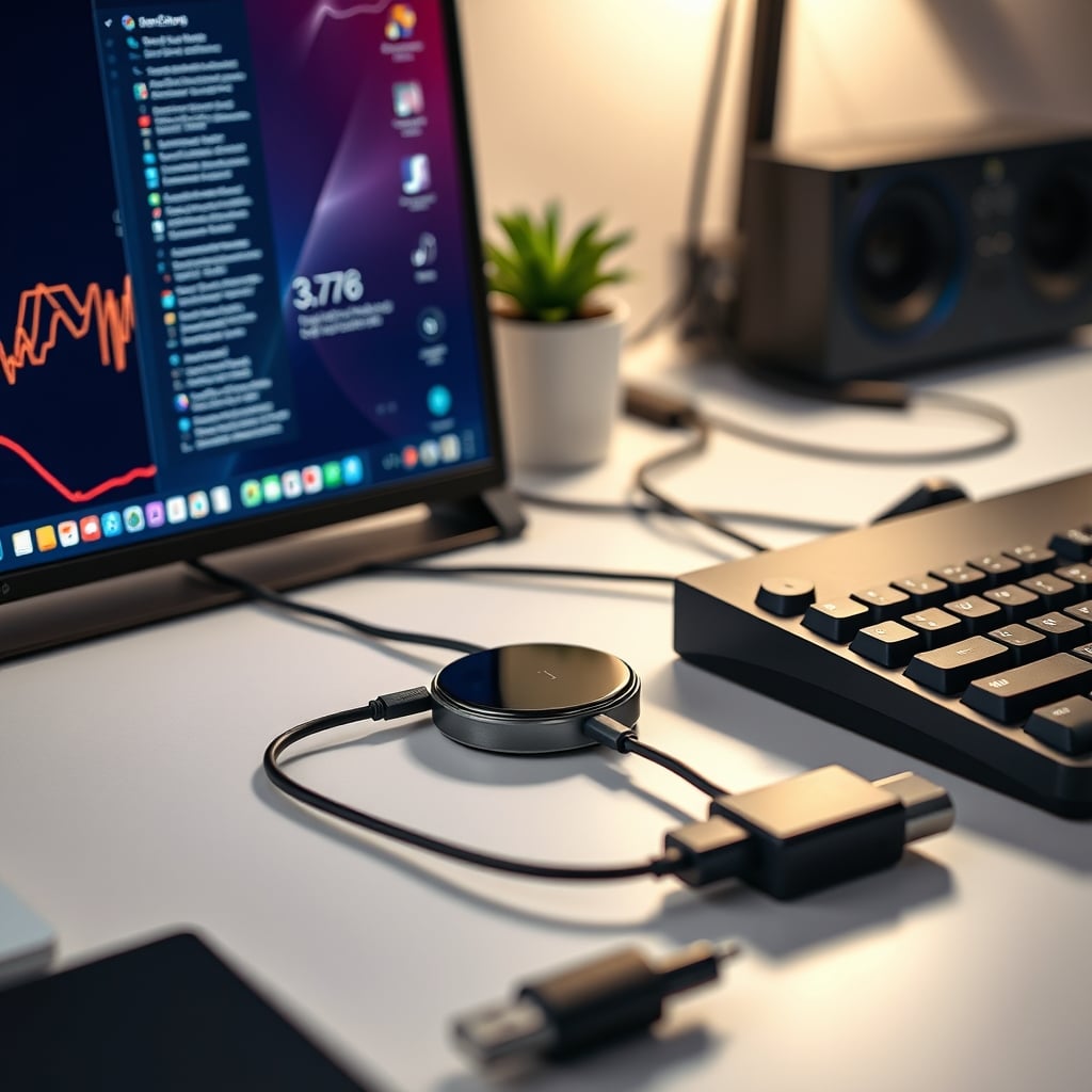 Optimized desk with single wireless charger and neat cable management