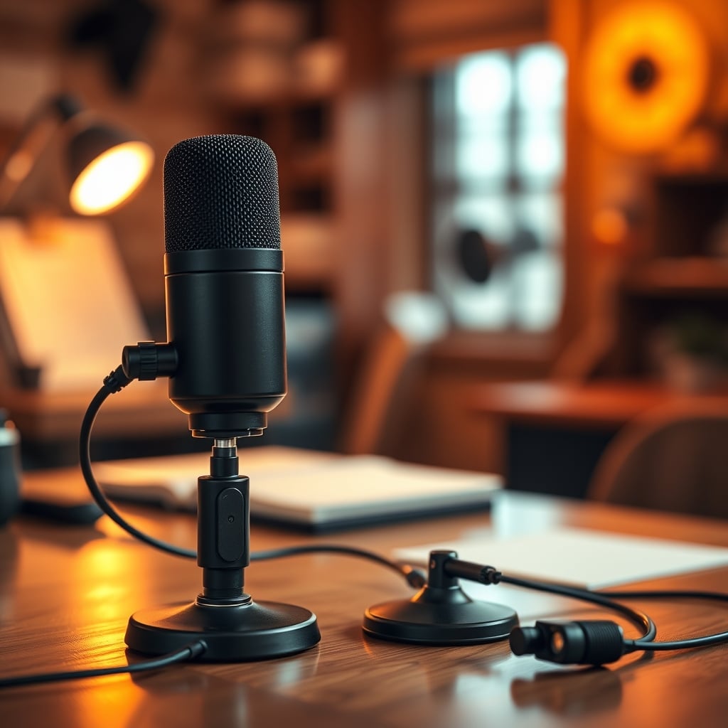 Simple physical tool maintaining consistent microphone-to-mouth distance