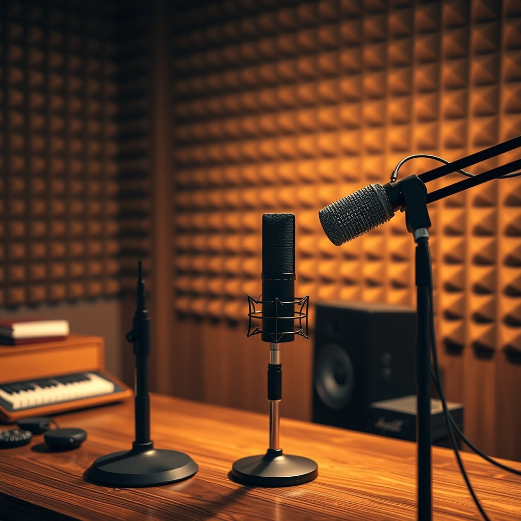 Visualization of sound waves bouncing in an untreated podcast recording space