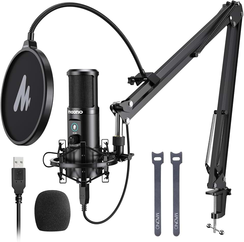 MAONO USB Condenser Microphone Kit