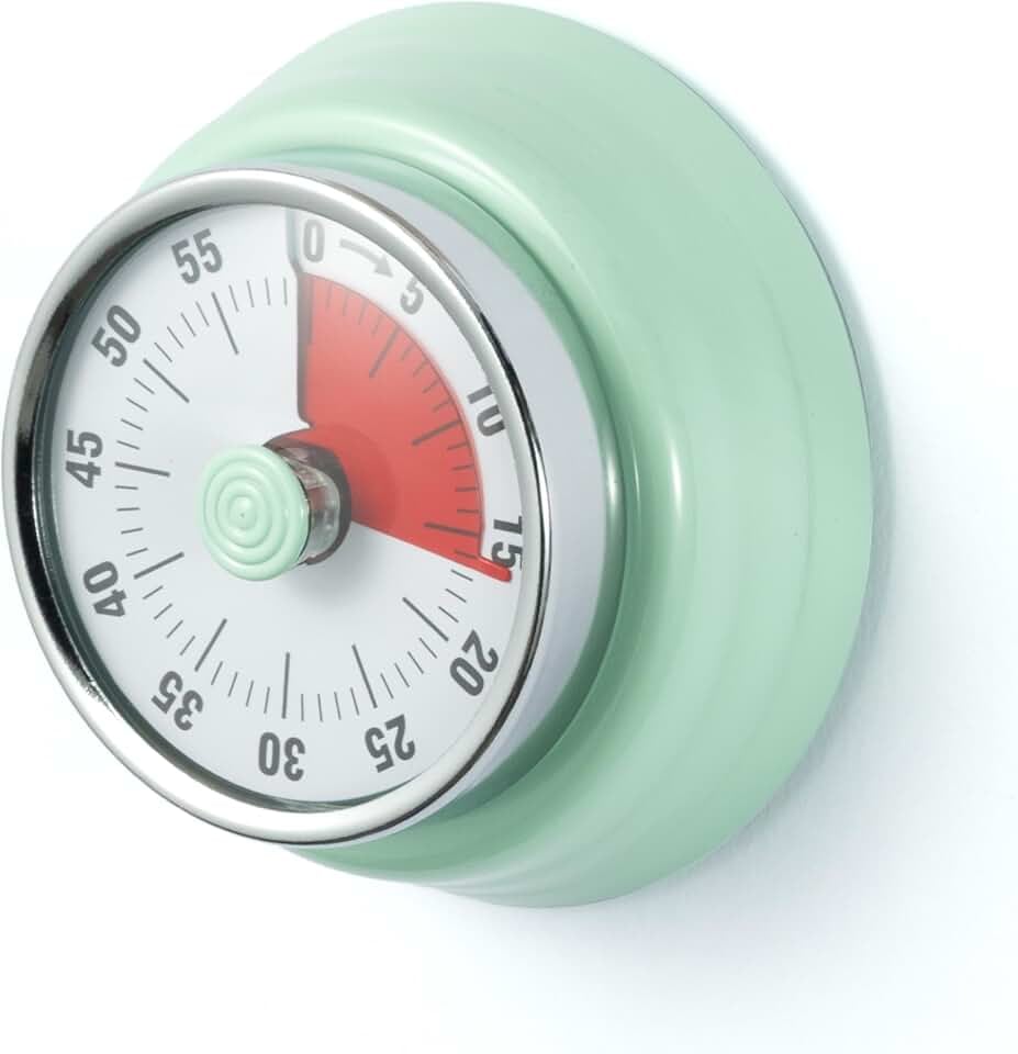 60-Minute Magnetic Visual Timer, Silent Operation and No Battery Needed, Time Management Tools for Kitchen, Homeschool D