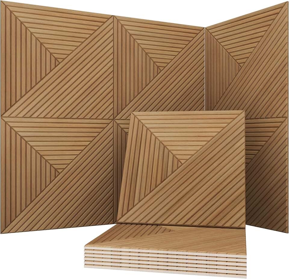 Acoustical Wall Panels, 6-Piece 23.62 X 23.62 Inches Art Acoustic Panels, Decorative Acoustic Panels, Acoustic Wall Pane