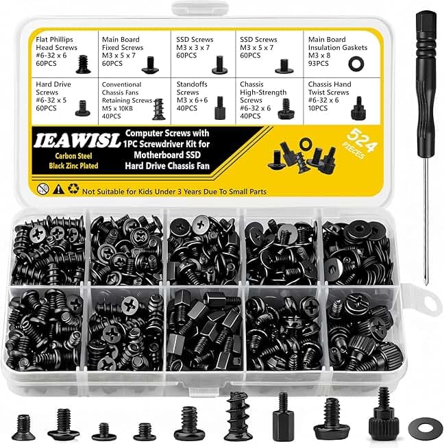 524PCS PC Screw Kit Motherboard