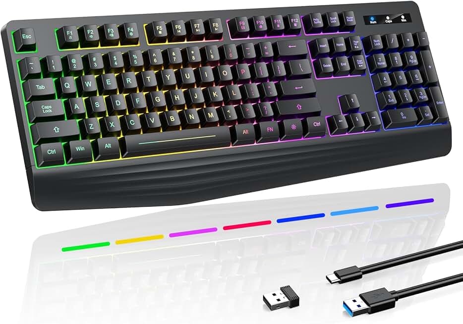 Wireless Gaming Keyboard, RGB 
