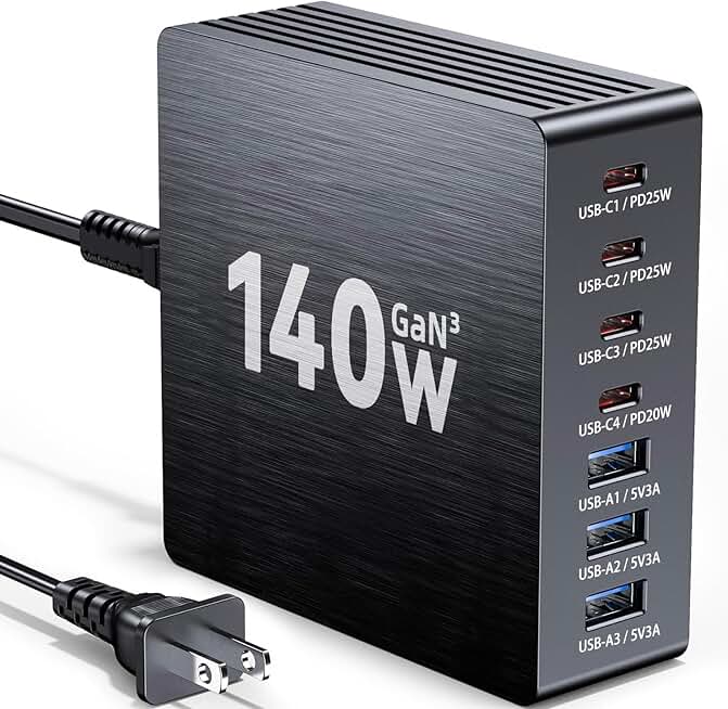 USB C Charging Station 140W