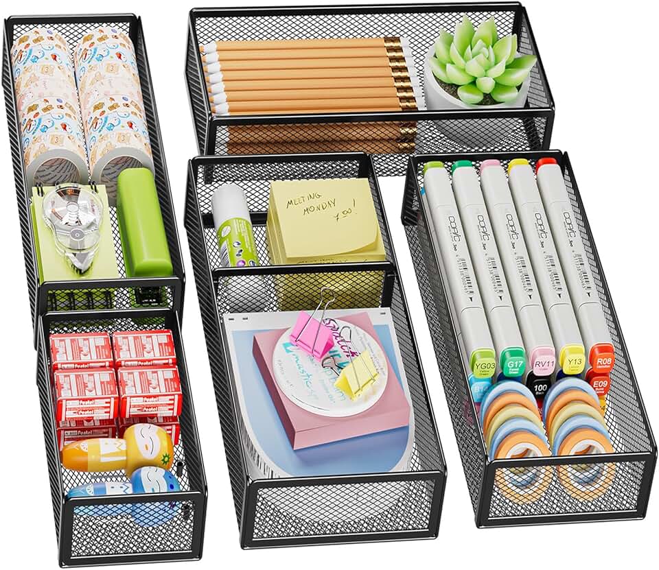 Marbrasse 5 Pack Desk Drawer