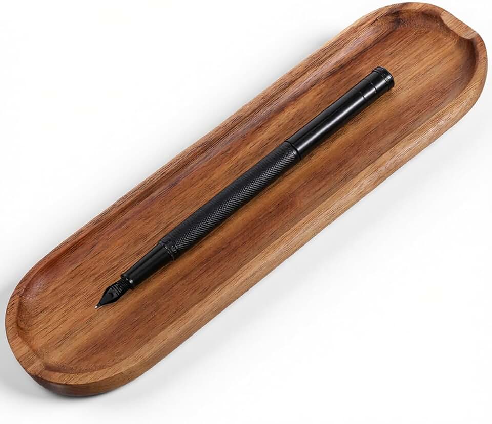 SynHHergyx Wooden Pen Tray Wood