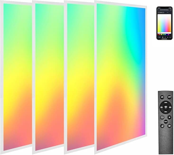 4 Pack 2X4 FT LED