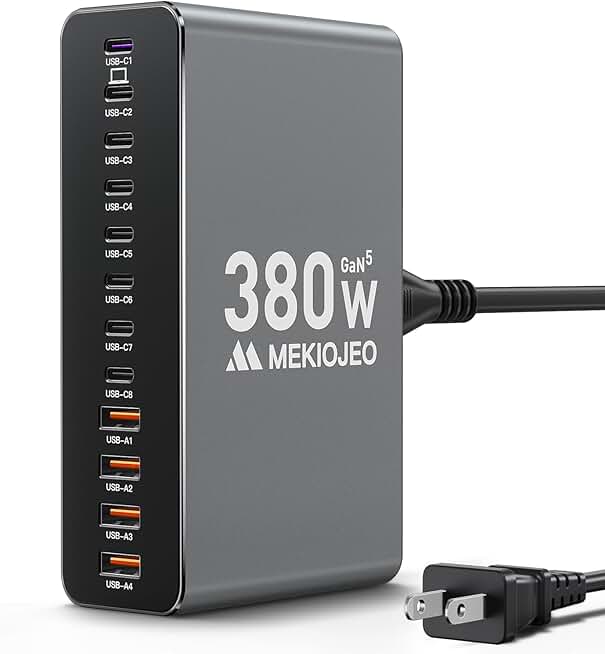 12 Ports Aluminum Alloy 380W