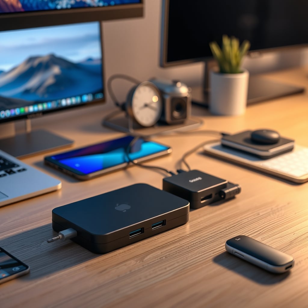 Comparison of three Qi2 charging hubs side by side