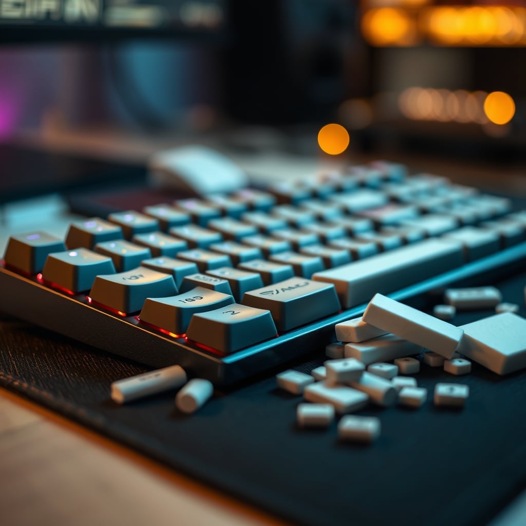 Keyboard foam, lubricant, and tools for modding a silent keyboard