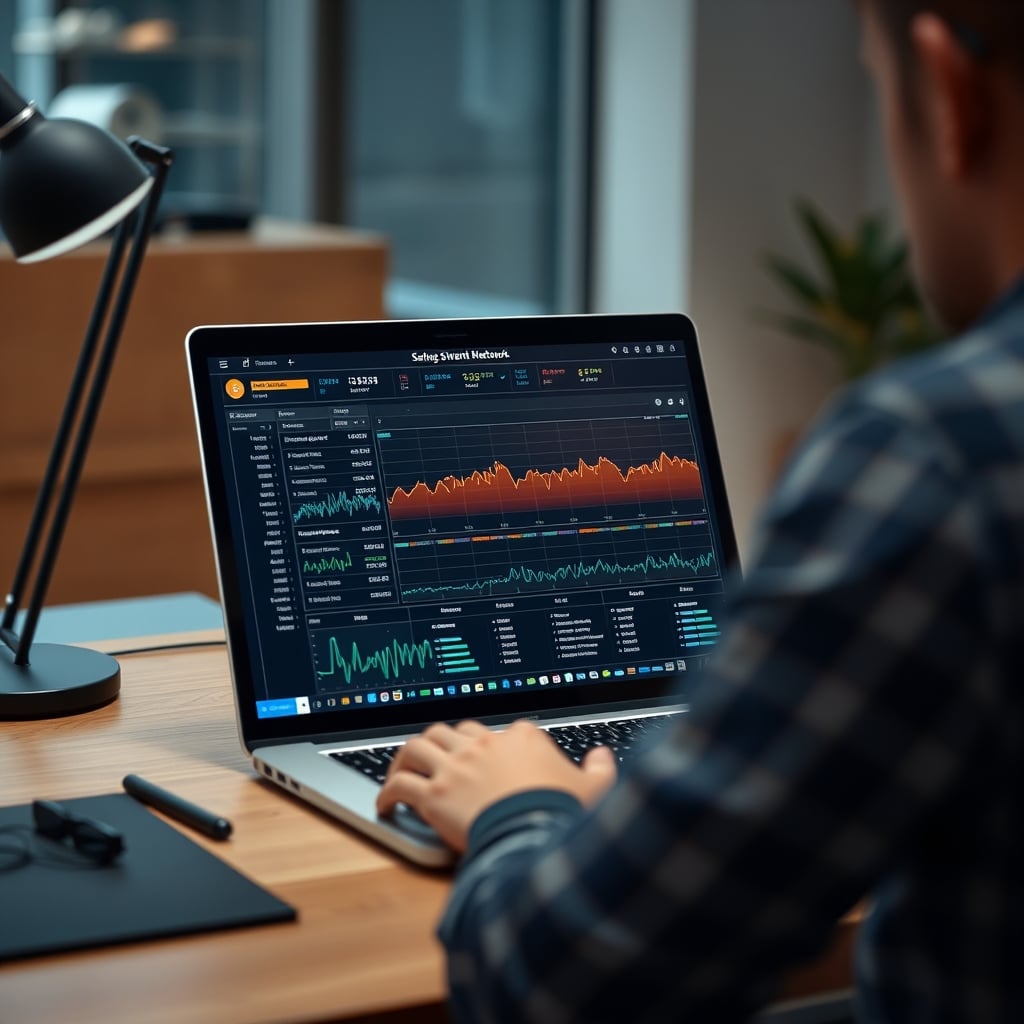 Technical analysis showing constant data packets being sent from a smart device