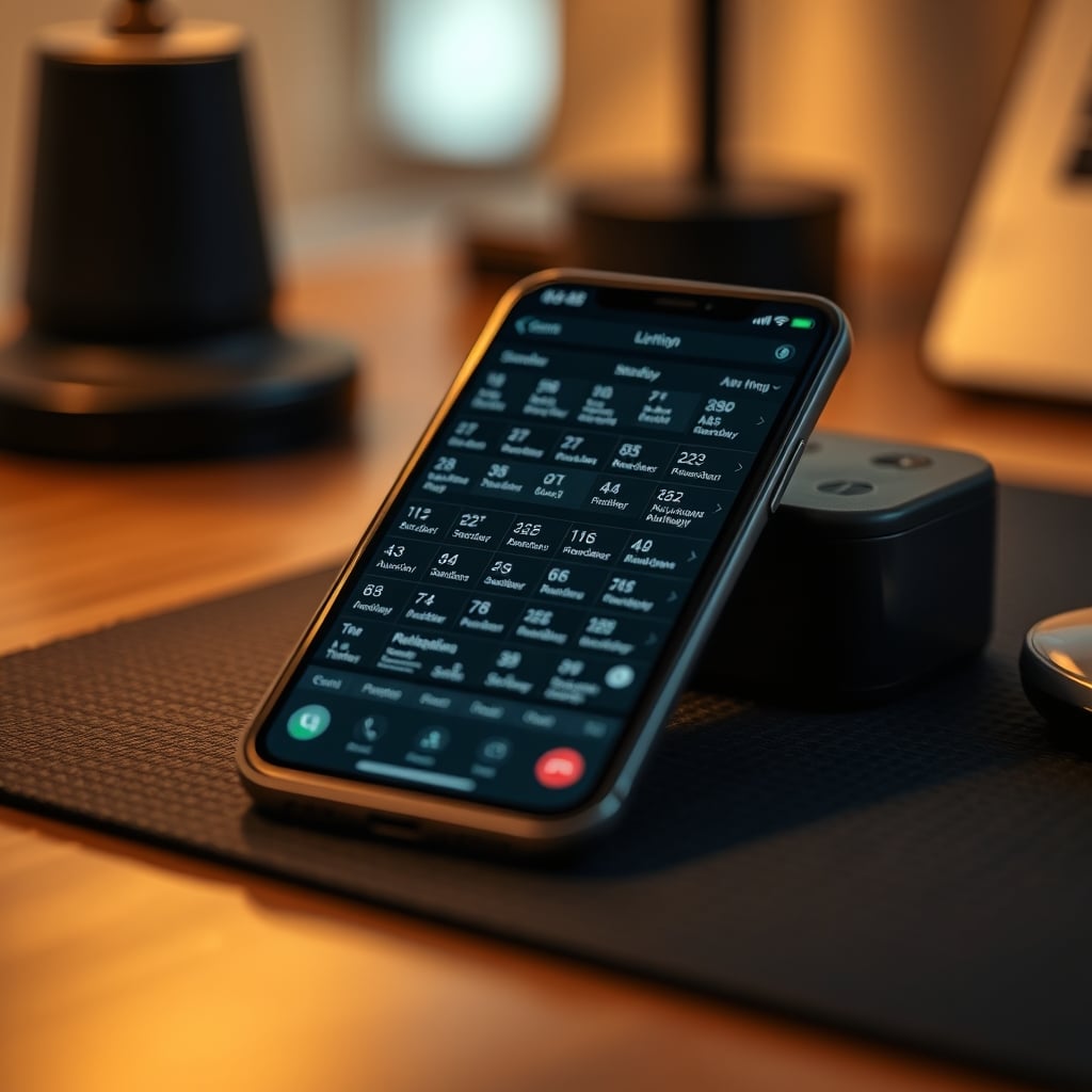 A confusing smartphone app filled with overlapping smart lighting automation schedules.