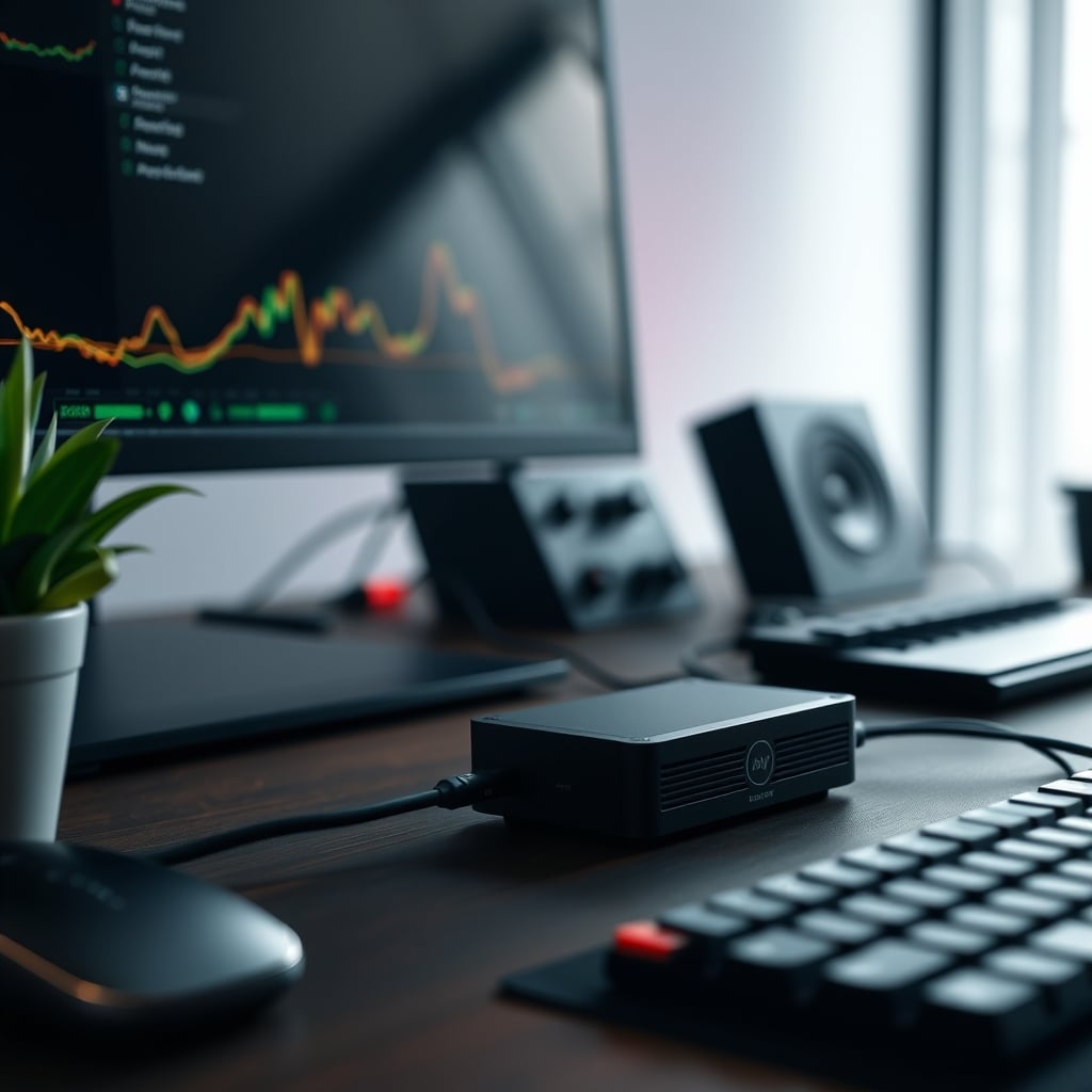 Clean audio signal path via dedicated USB DAC