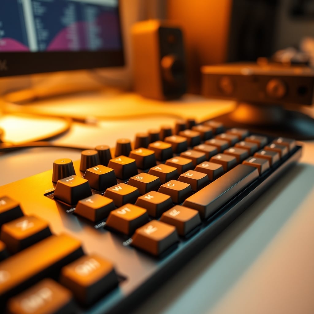 Close-up detail of a budget macro keypad's mechanical switches.