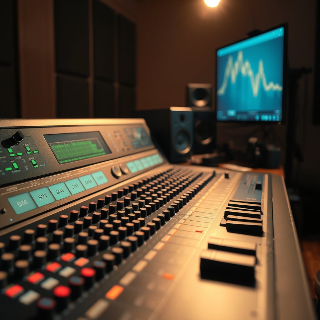 Close-up of OBS Studio audio mixer settings, highlighting the sync offset controls.