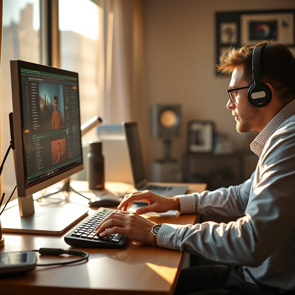 Comparison showing harsh shadows from a key light versus soft light from a large source