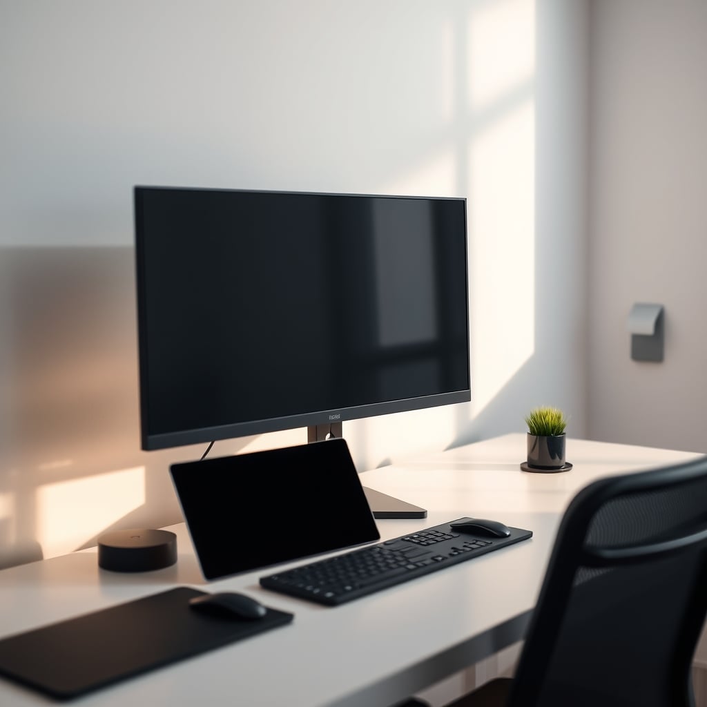 Colorimeter measuring brightness and color variation across a monitor panel