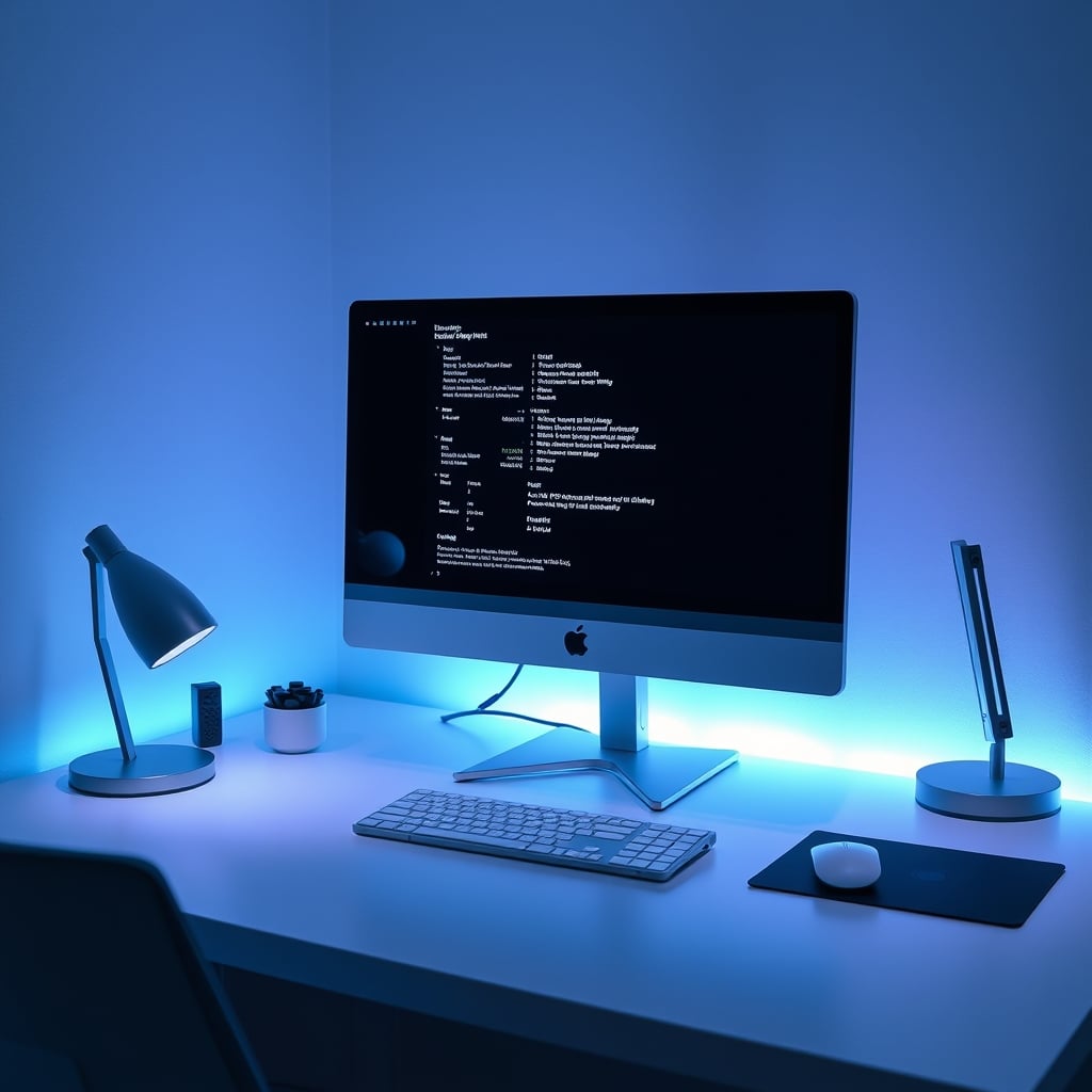 A 27-inch 1440p monitor displaying sharp text and UI elements on a modern desk setup, emphasizing ideal pixel density.