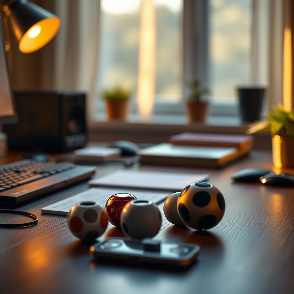 Hand manipulating silicone magnetic balls fidget toy for adults