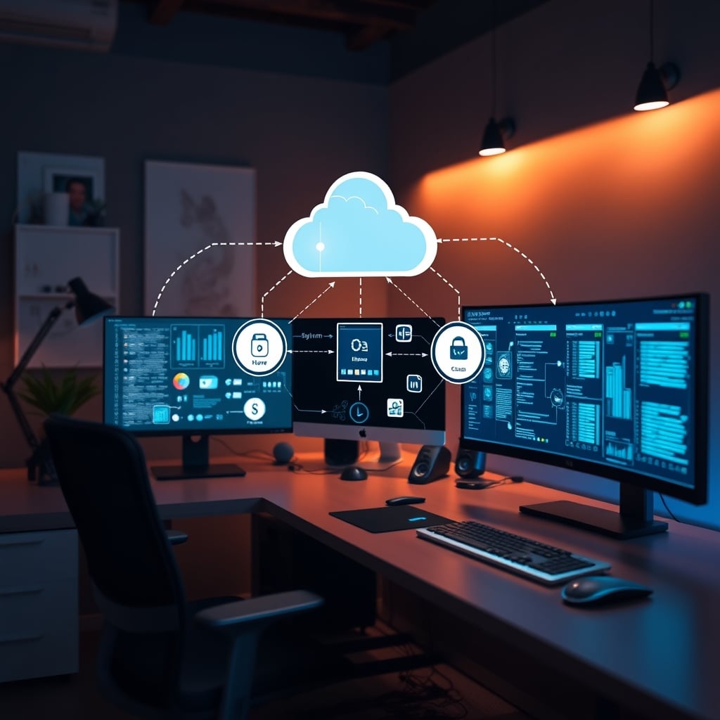 An infographic showing how voice data flows from a home device to multiple corporate cloud servers.