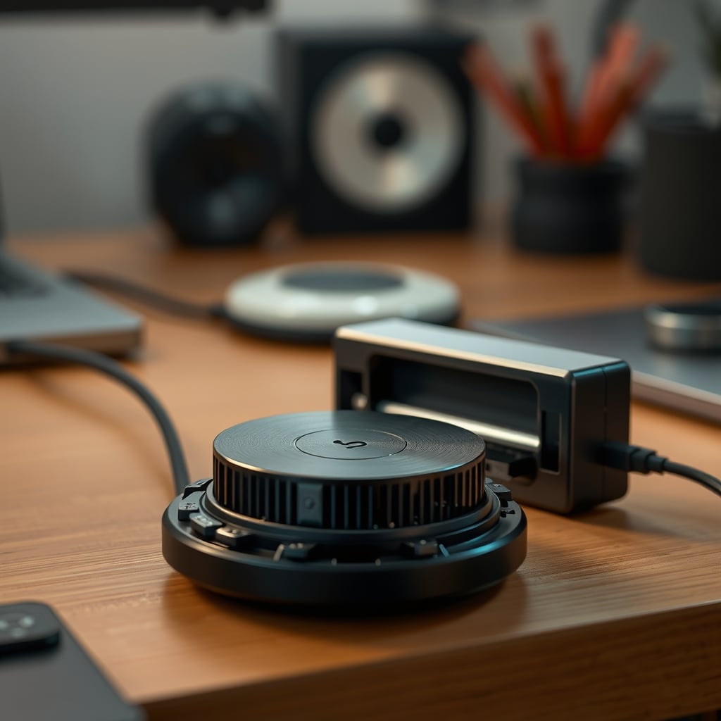 Disassembled cheap wireless charger showing a small coil and no heat dissipation.